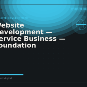 Website Development: Service Business: Foundation (Global)